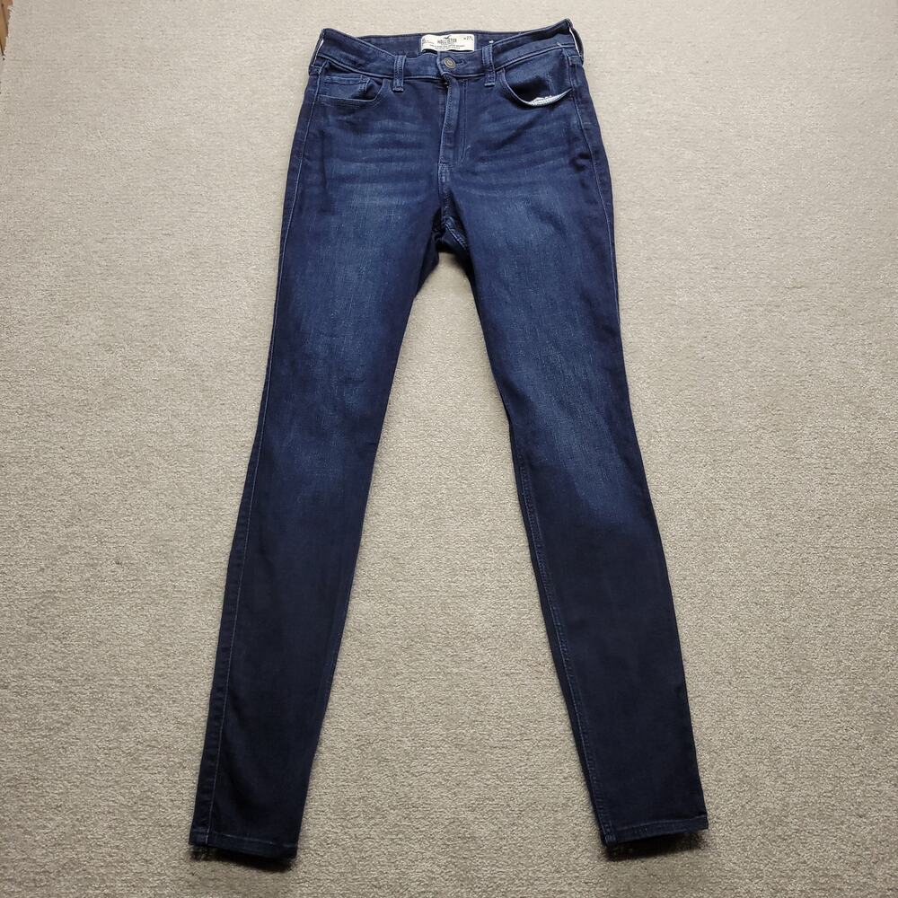 Hollister Curvy High Rise Super Skinny Jeans Womens W27L27 Dark Wash Stretch